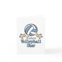 Future Volleyball Star Blank Note Card by SportyTeesGifts Future Volleyball Star Blank Note Card