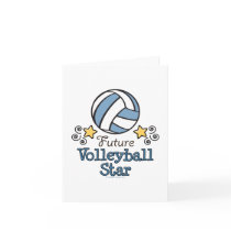 Future Volleyball Star Blank Note Card