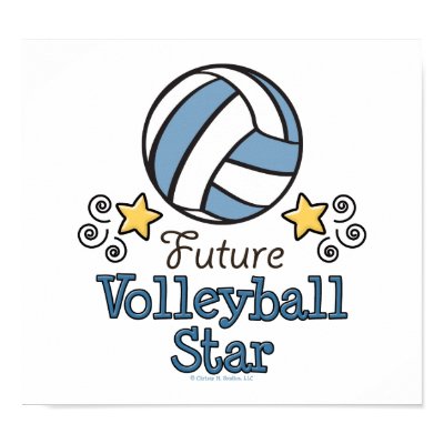 Future Volleyball Star Poster by SportyTeesGifts