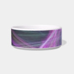 Futuristic Abstract Fractal Design Cat Food Bowl