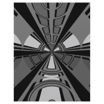 Futuristic black and gray circle design custom flyer