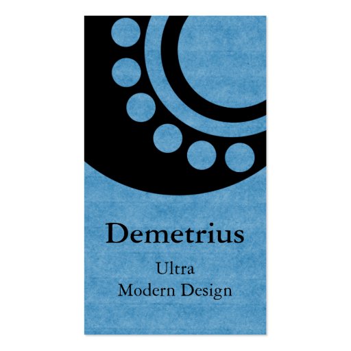 Futuristic Dimensions Business Card, Light Blue (front side)