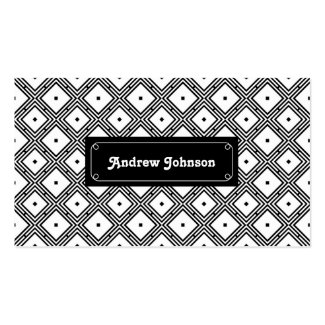 Futuristic grid line pattern Double-Sided standard business cards (Pack of 100)