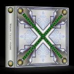Futuristic Hi Tech Metallic Binder binders