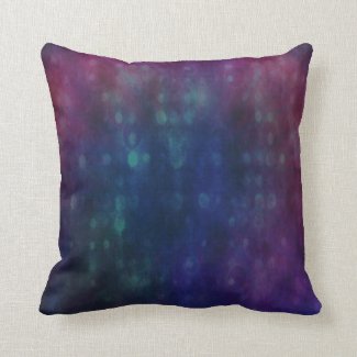 Futuristic Pattern in Red, Blue and Green Pillow