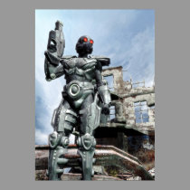 Futuristic soldier posters