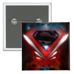 Futuristic Superman Logo Button
