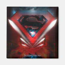 Futuristic Superman Logo Refrigerator Magnet