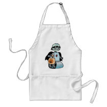 Futuristic Trick Or Treat aprons