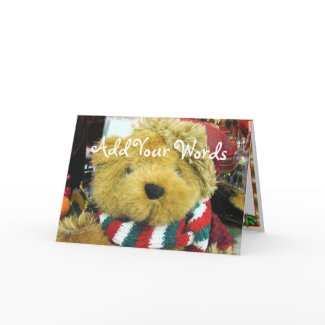 Fuzzy Bear- customize card
