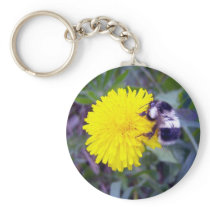 Fuzzy Bee Key Chain