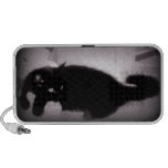 Fuzzy Black Kitten Original Photograph Laptop Speakers