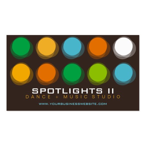 Fuzzy Blur Color Dots Retro Pop Fun Profile Card Business Card
