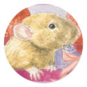 fuzzy dumbo rat sticker by Drusilla fuzzy dumbo rat sticker