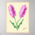 Fuzzy Flowers Print