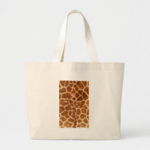 Fuzzy Giraffe Fur Pattern Canvas Bag