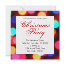 Fuzzy Lights Party Invitations