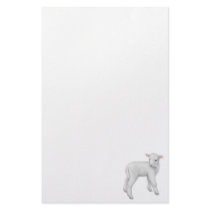 Fuzzy Little Lamb Stationery