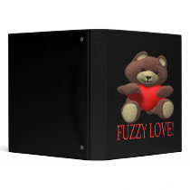 Fuzzy Love Vinyl Binder