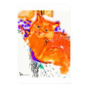 Fuzzy Orange Cat posters