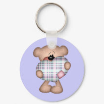 fuzzy plaid heart love bear keychains by doonidesigns fuzzy plaid heart love bear keychains