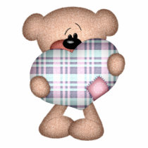 fuzzy plaid heart love bear photo sculptures by doonidesigns fuzzy plaid heart love bear photo sculptures