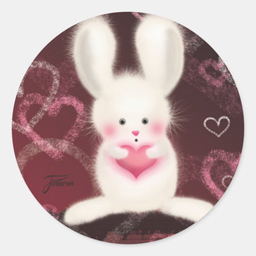 Fuzzy Rabbit Stickers