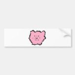 fuzzy the angora pink bumper sticker