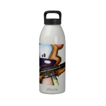 Fuzzy With A gun (assault rifle) Drinking Bottle