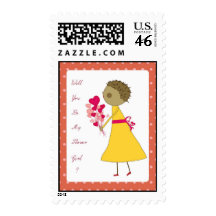 fwill you be my flower girl stamp