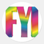 FYI: Customize It! Round Sticker