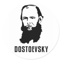 Fyodor Dosoevsky Round Sticker