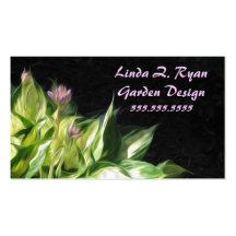 G009 BIZ - Purple blooms on Hosta Business Cards