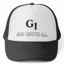 G1, GOD ABOVE ALL hats by blpatrick G1, GOD ABOVE ALL hats