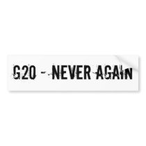 G20 BUMPER STICKERS
