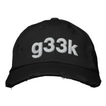 g33k embroidered hats