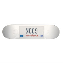 G33K License Plate Skateboard