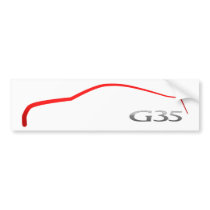 G35 Outline bumper stickers by blodisign G35 Outline bumper stickers
