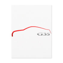 G35 Outline postcards