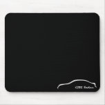 G35 Sedan White Silhouette mousepads