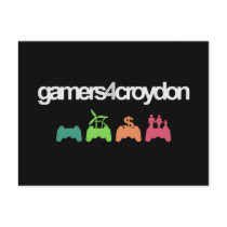 G4C Logo Postcard, Black