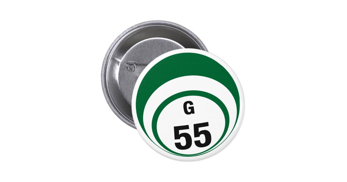 G55 Bingo Ball button Zazzle