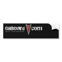G8Board.com Split Pontiac Logo bumper stickers by stevenoone G8Board.com Split Pontiac Logo bumper stickers