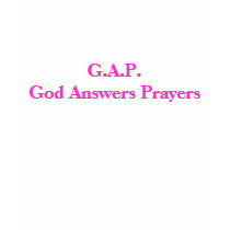 G.A.P.God Answers Prayers t-shirts