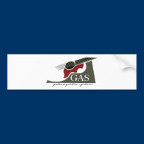 G.A.S. Acoustic Guitar Red bumper stickers