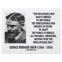 G. B. Shaw Progress Depends Upon Unreasonable Man Personalized Flyer
