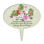 G. B. Shaw Vegetarian Quote Cake Picks