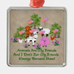 G. B. Shaw Vegetarian Quote Christmas Ornaments