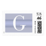 G Blue Stripe Monogram Stamp