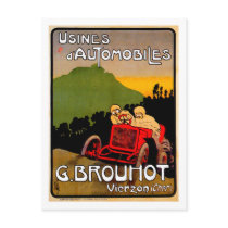 G. Brouhot ~ Vintage Paris France Automobile Postcard